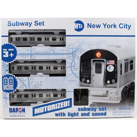 Daron New York MTA New York City Battery Operated Train Set
